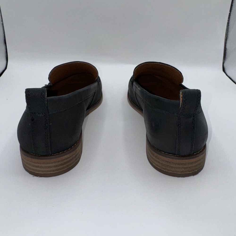Lucky Brand Black Leather Slip-On Loafers - Picture 8 of 12